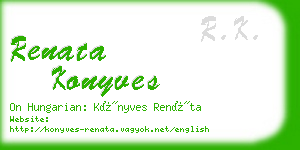 renata konyves business card